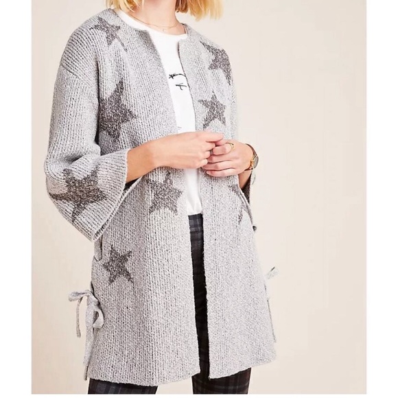 cupcakes & cashmere Sweaters - Cupcakes and Cashmere Etoile Star Open Front Side-tie Cardigan Size XS